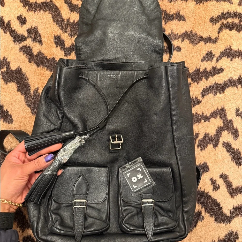 Pre-loved YSL Black Backpack
